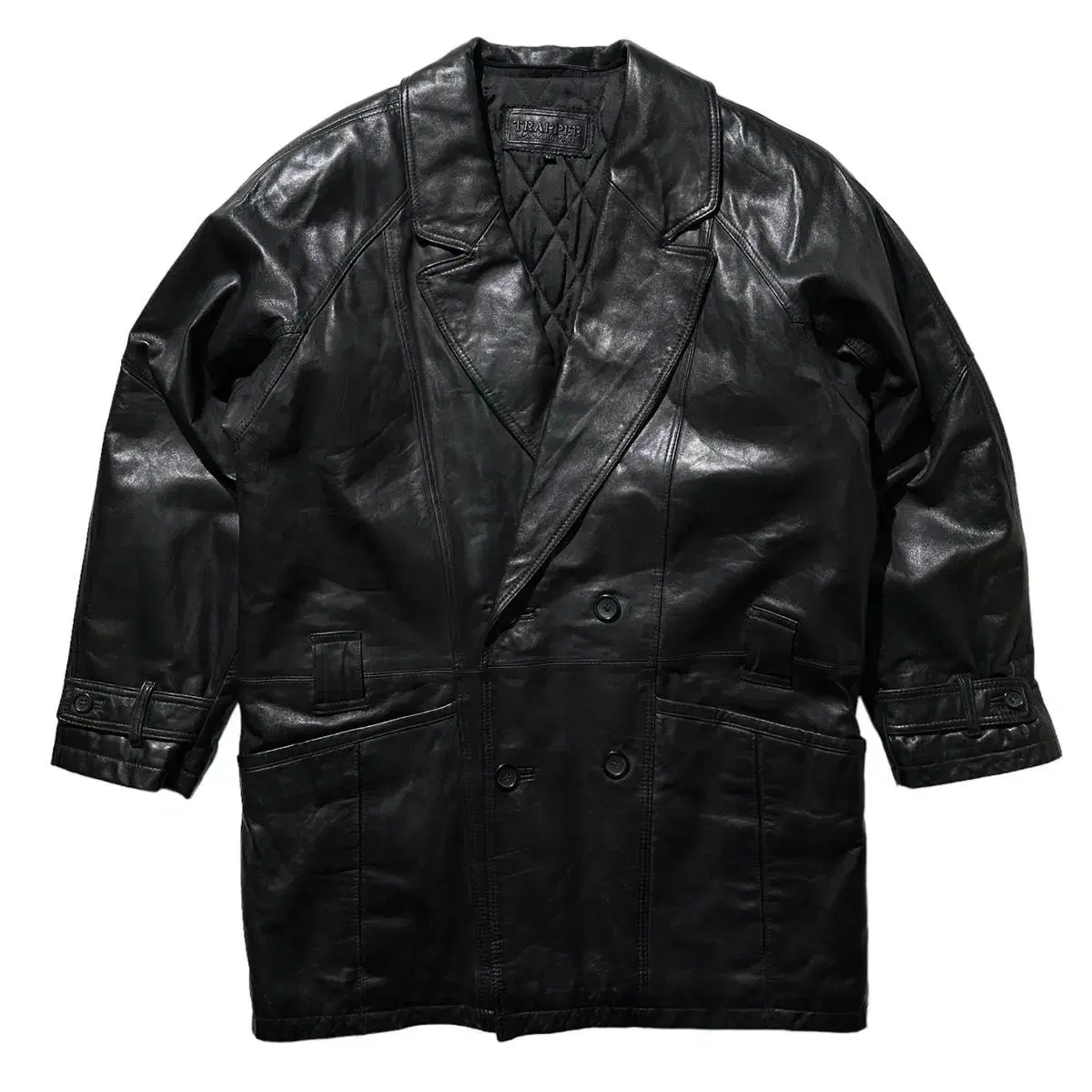 [XL] Trapper Lambskin Double Half-Coat Jacket