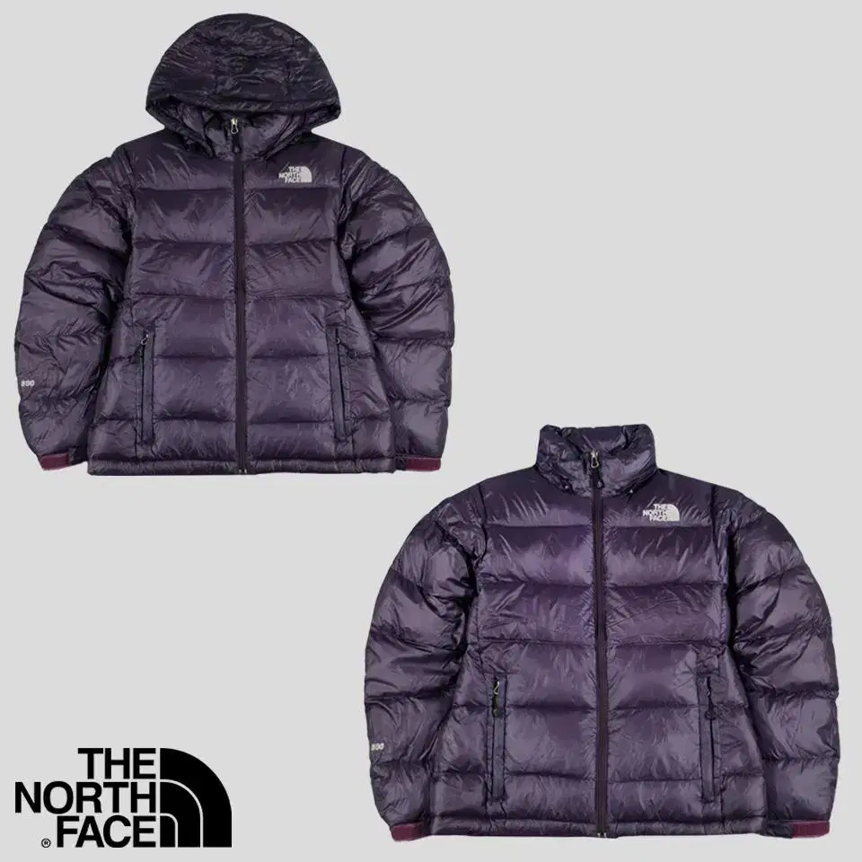 The North Face 800 Purple Metro Goose Down Padded Down Jumper S