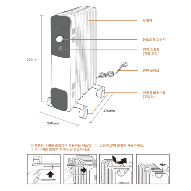 새상품)한정 할인! 중형 라디에이터 9핀