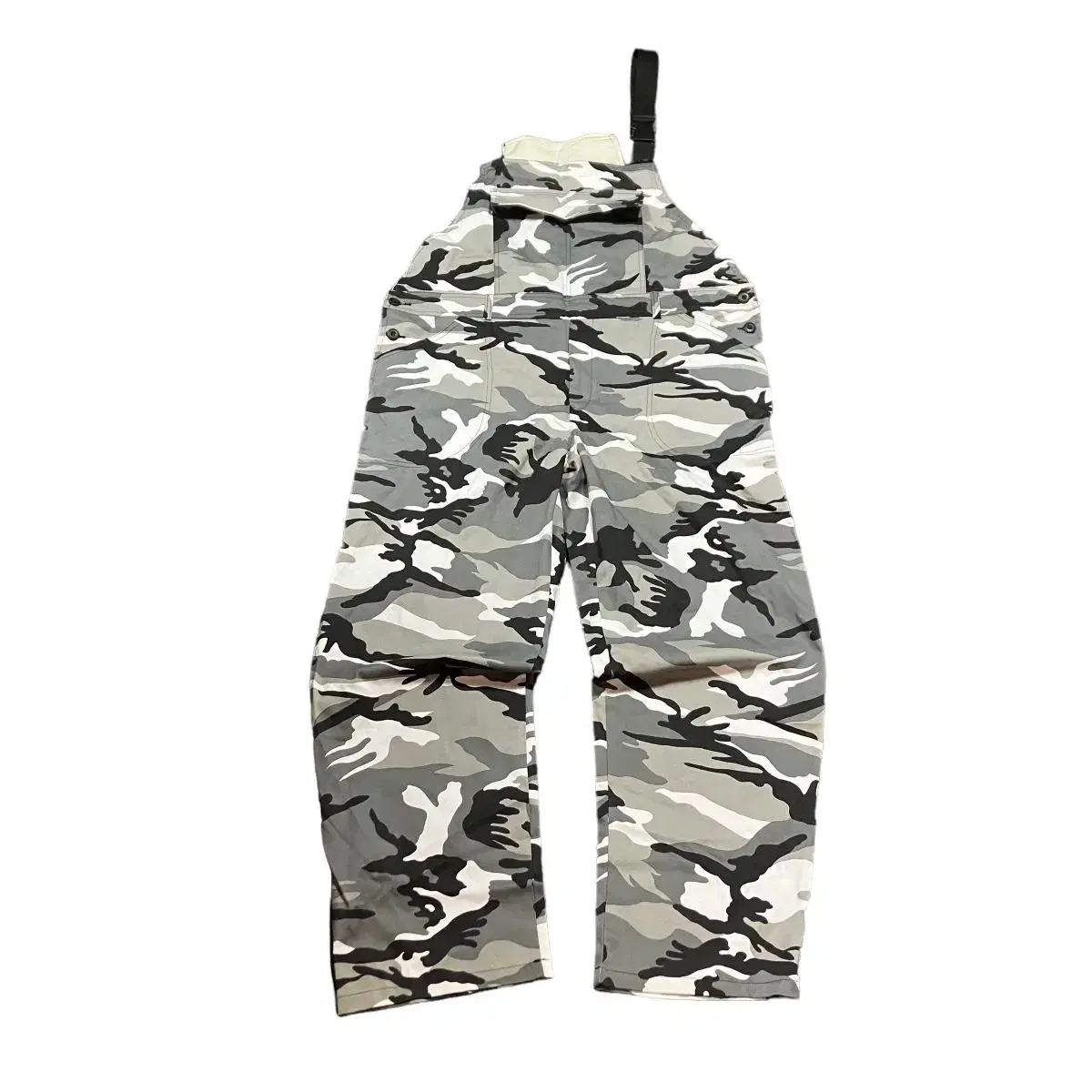 Camo Overalls Suspenders Pants