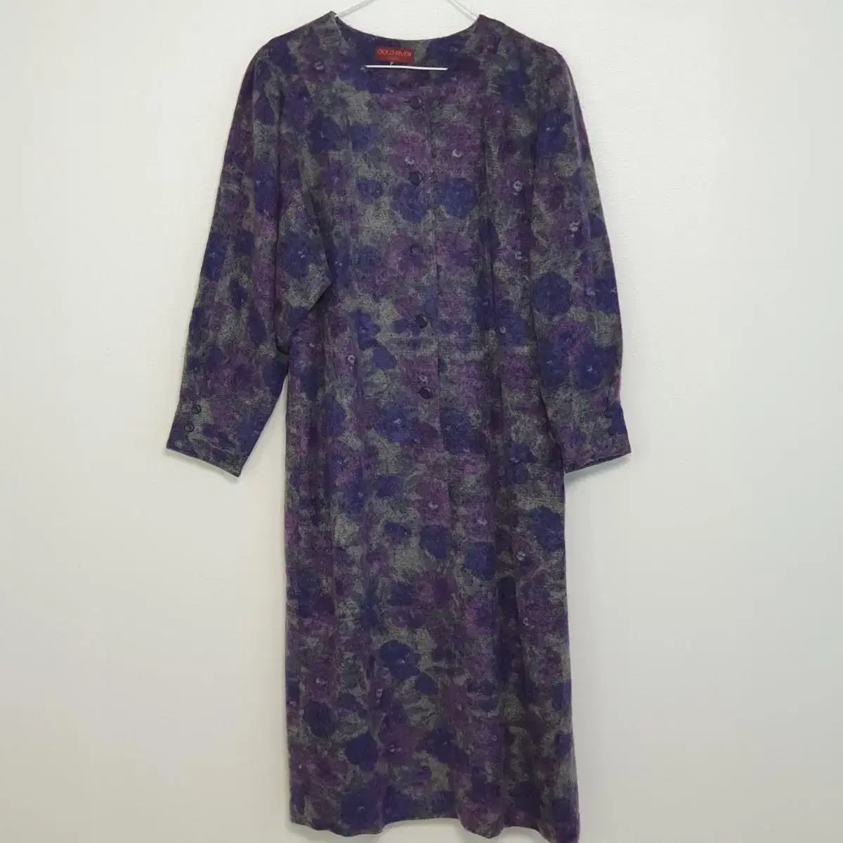 vintage purple flower mohair onepiece