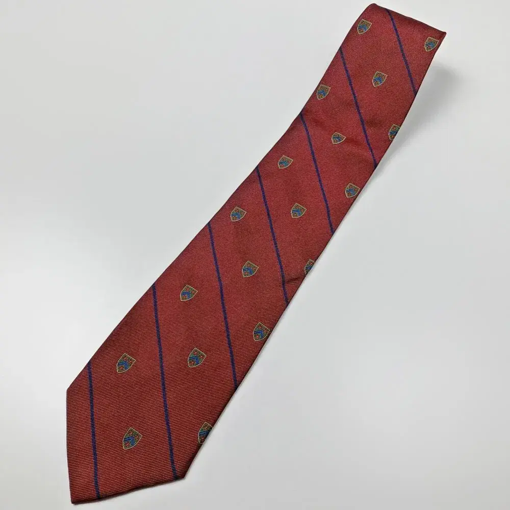 Polo Ralph Lauren Shield Embroidered Silk Tie