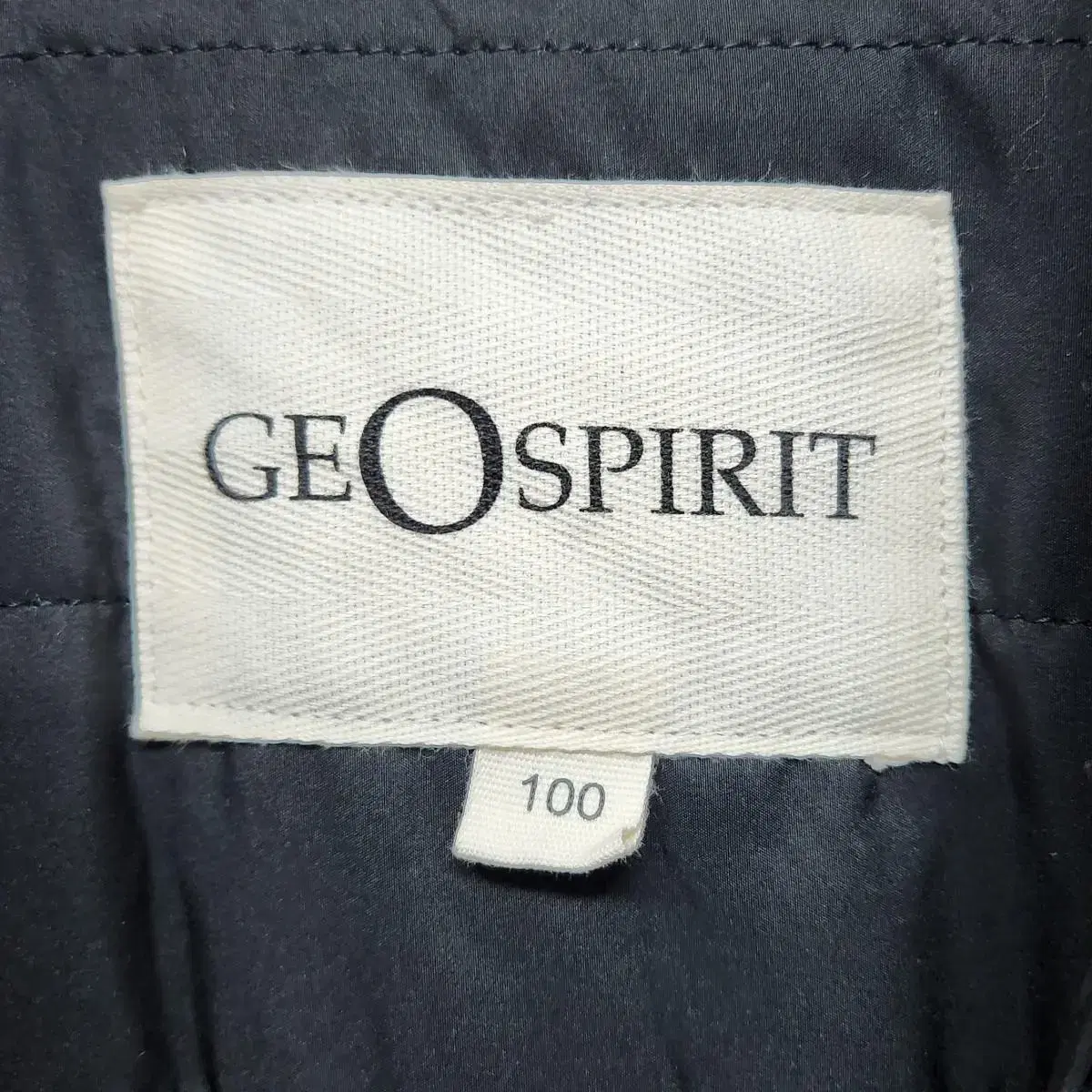 GEO SPIRIT 지오스피릿 체크 모직 패딩자켓 100사이즈