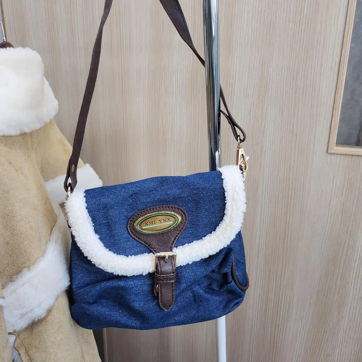 Denim mini bag