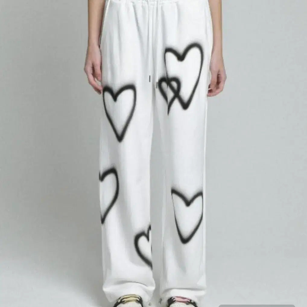 [F] 2 heart pants (ivory)