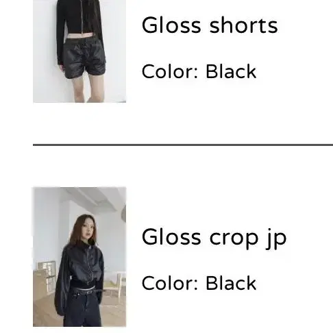 비삼샵 gloss crop jp