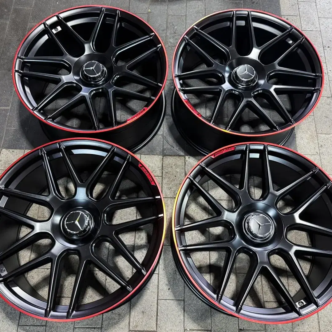 22인치 벤츠 지바겐 G63AMG.st 퍼포먼스 블랙레드림 신품휠