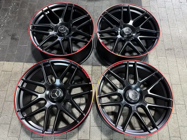 22인치 벤츠 지바겐 G63AMG.st 퍼포먼스 블랙레드림 신품휠