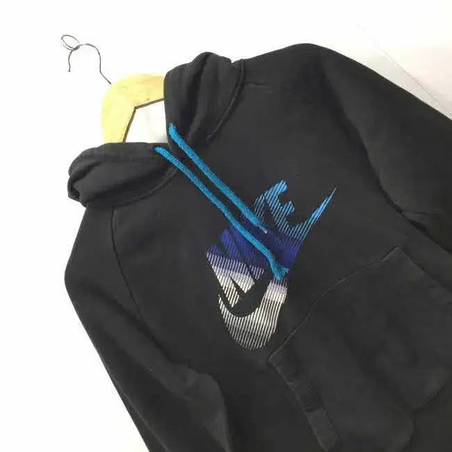 Z3427 Mid-Print Pocket Hoodie Sweatshirt Women's Size Small SWOOSH