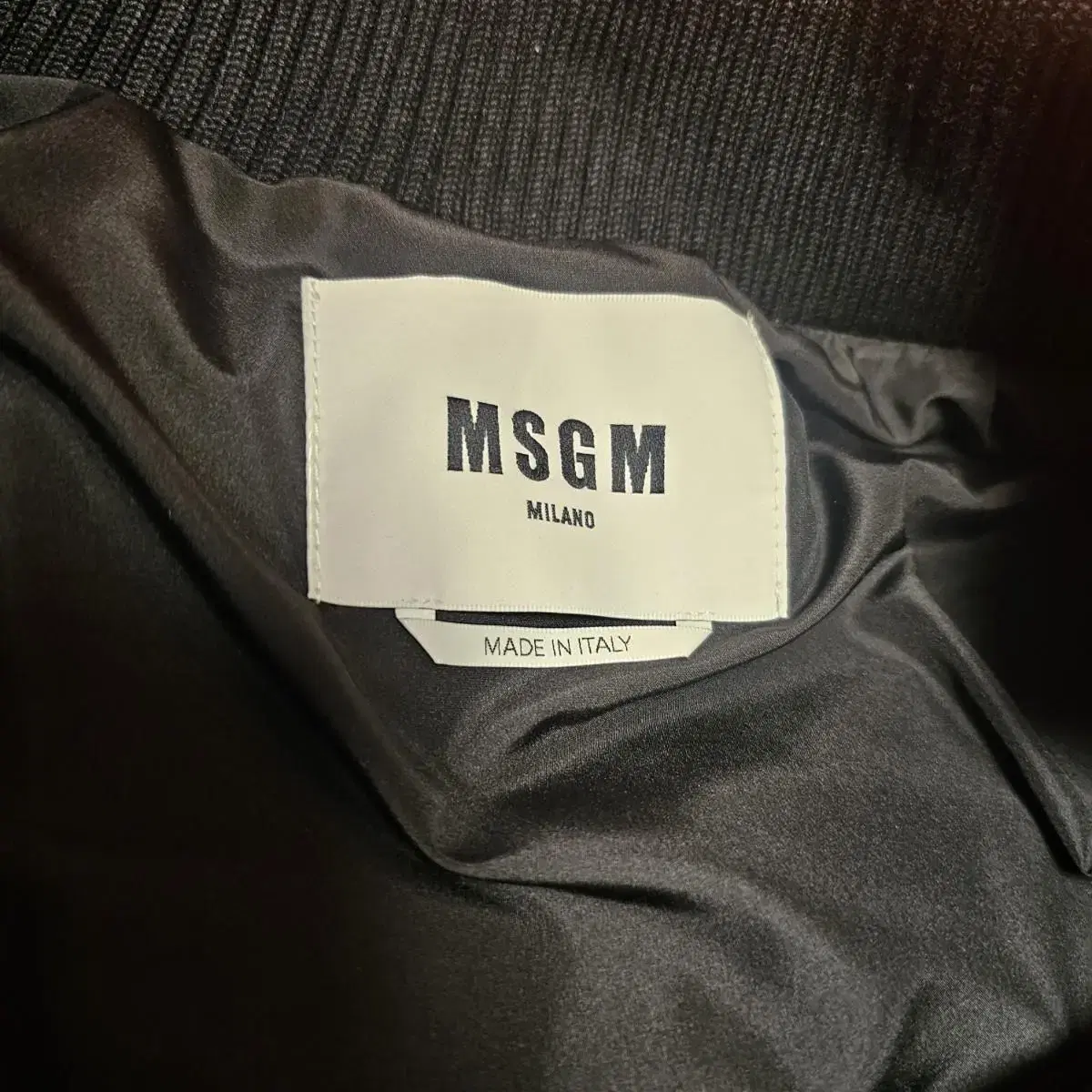 W XL 95~100) MSGM 구스다운 숏 패딩 점퍼 42 새상품 공용