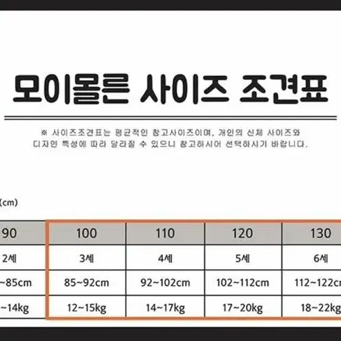 모이몰른 극세사잠옷 90사이즈