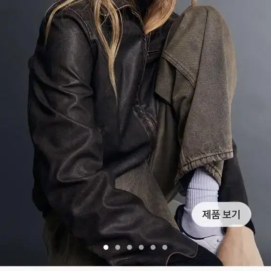 H&m 에이치앤엠 흐앤므 코티드 재킷 가죽 자켓