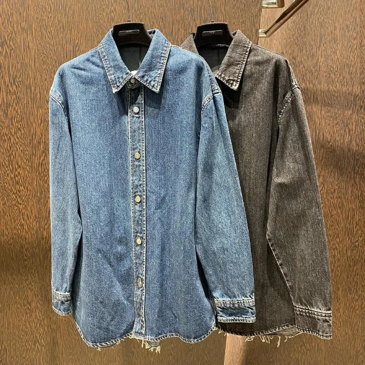 System Homme Fabric Block Denim Shirt South - 95 (58cm chest)