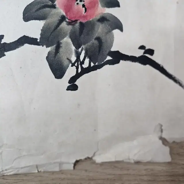 오래된동양화 인당 군방도 낙질그림 124x64cm