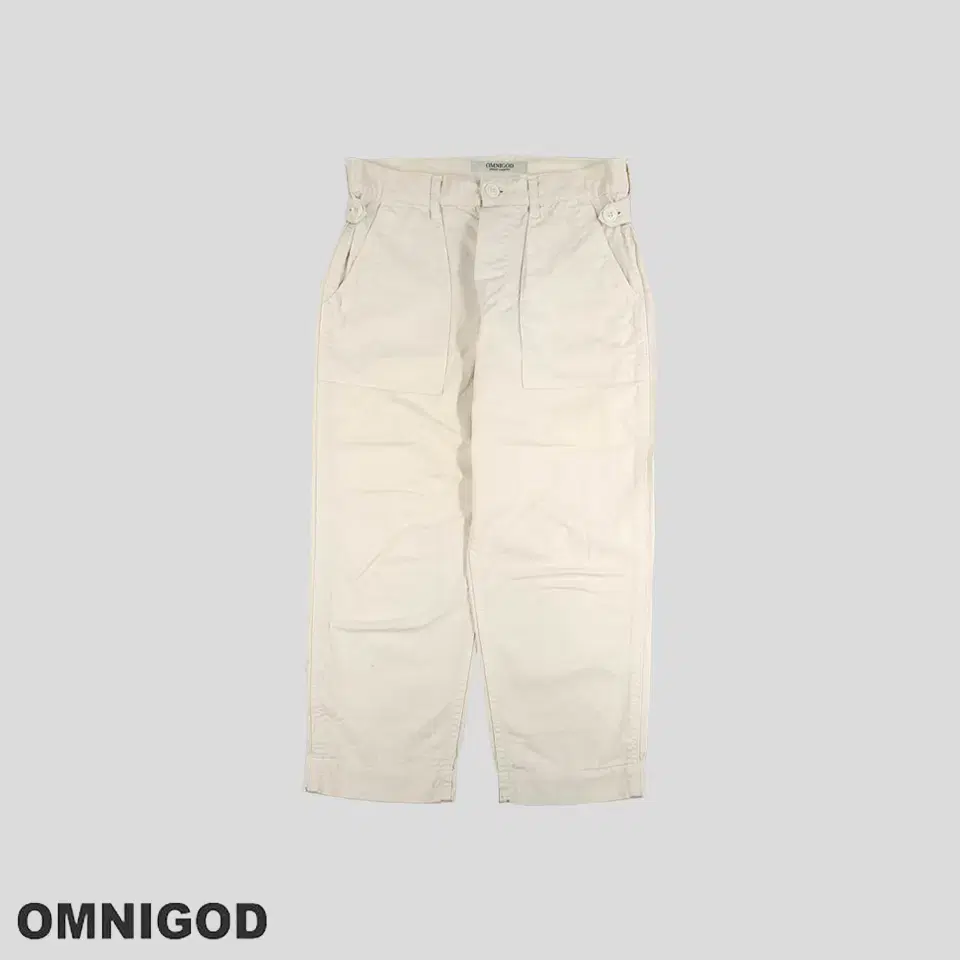 Omnigat Ivory Side Cinch Cotton100 7-Part Cotton Pants MADE I