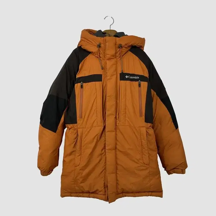 콜롬비아 구스 패딩 옴니 윈드 블록 (M size / ORANGE)