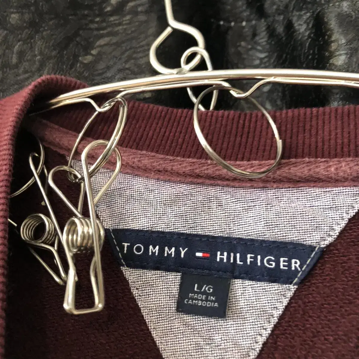 Vintage Tommy hilfiger burgundy mtm