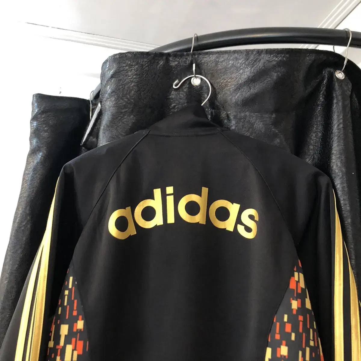 Vintage Adidas 3 gold track top zip up