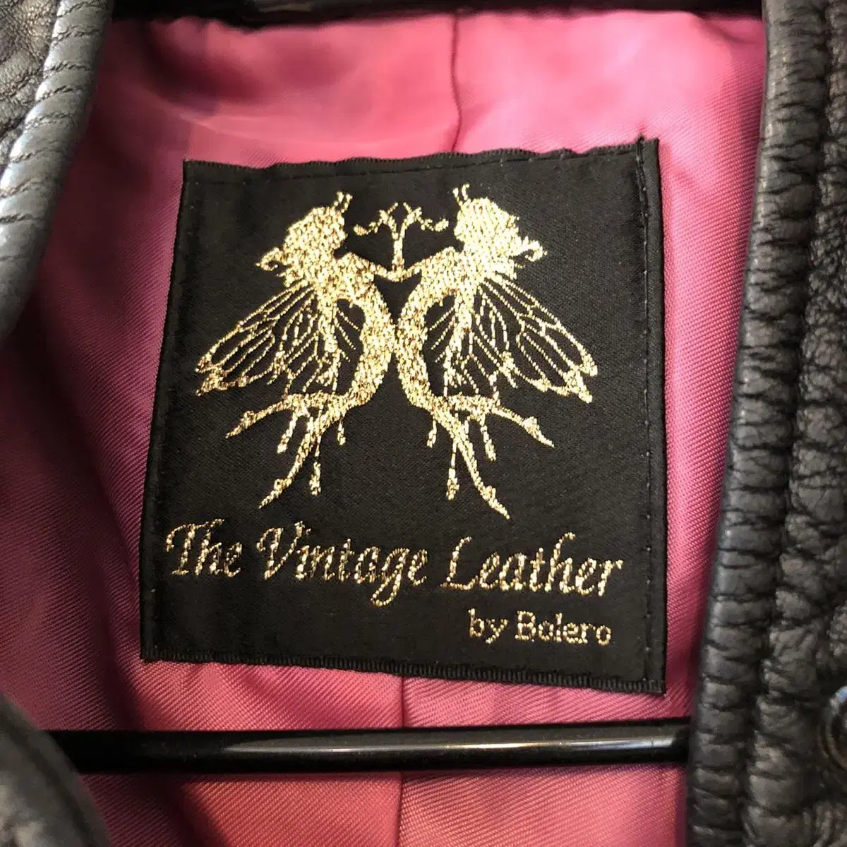 Vintage Bolero pink leather rider jk