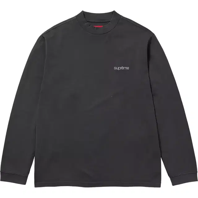 정품 S,M,L,XL,2XL 슈프림 모크넥 롱슬리브 탑 화이트 23FW