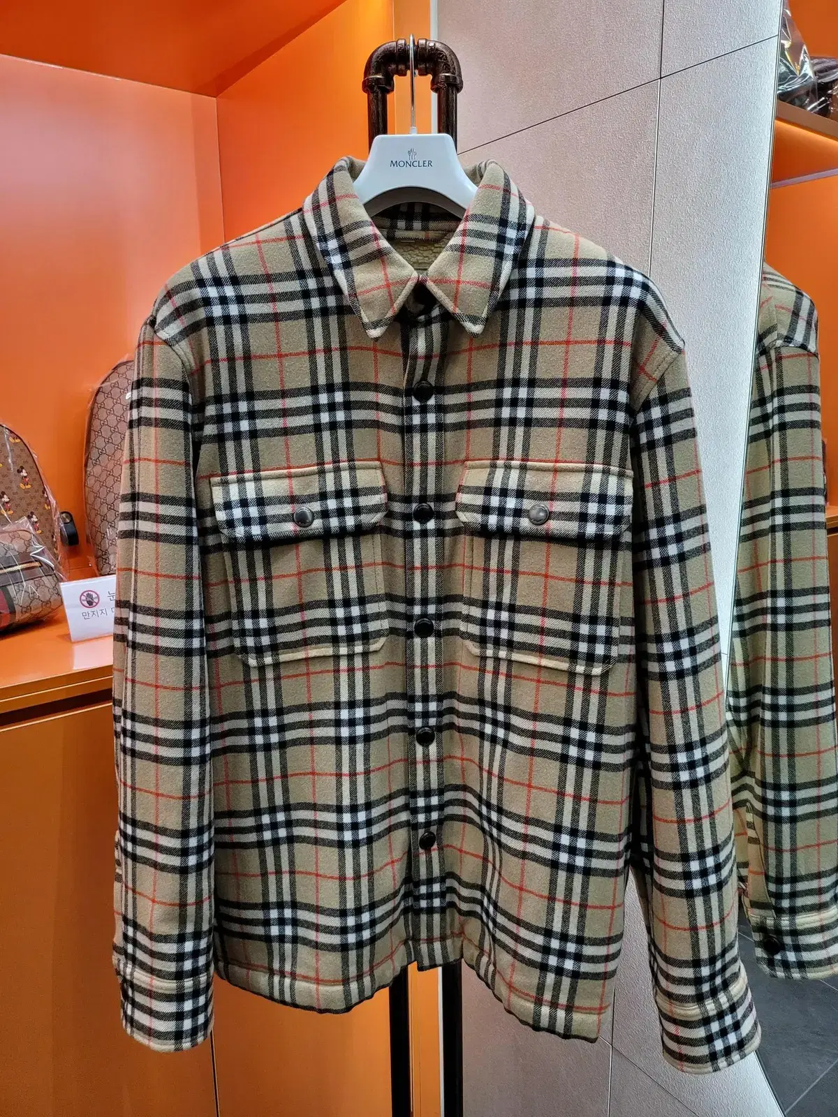 Burberry Checked Wool Overshirt [XL Size] New in box