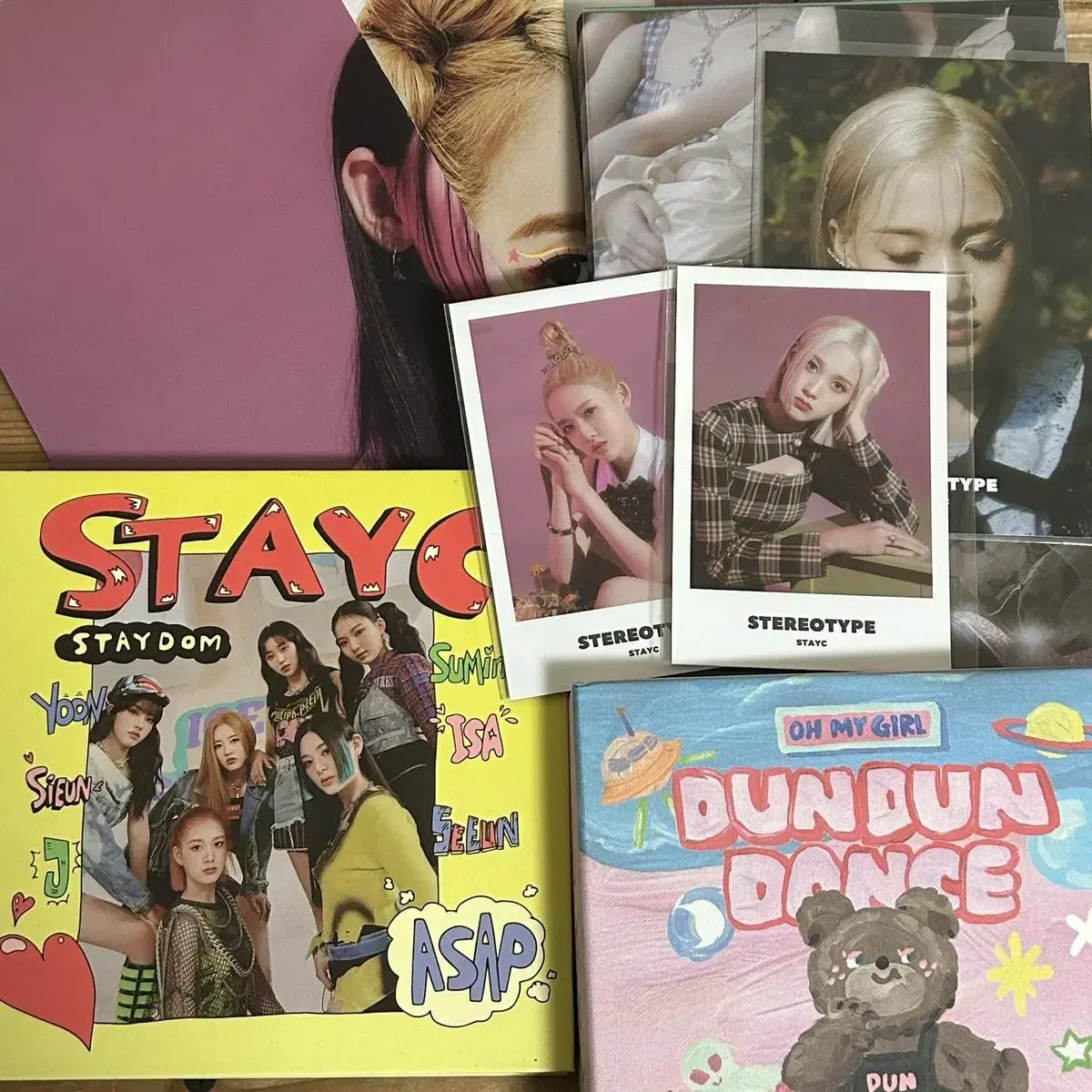 stayc oh my girl album sell / sunglasses, ASAP, dundondance