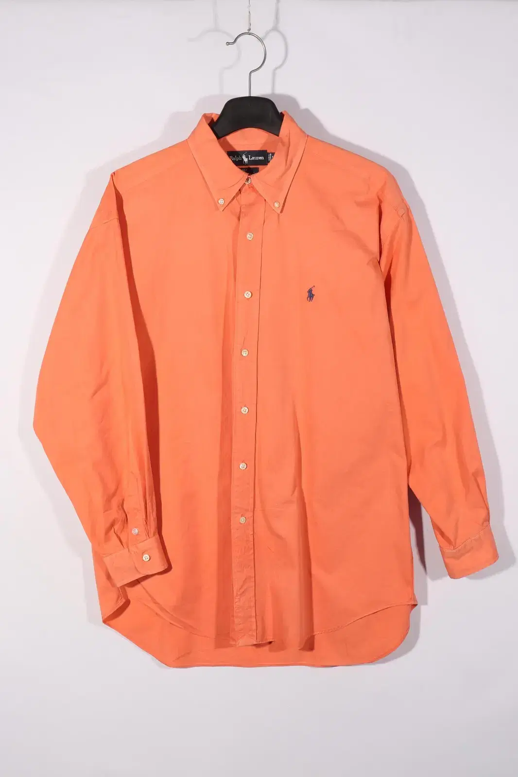 Polo orange solid color shirt