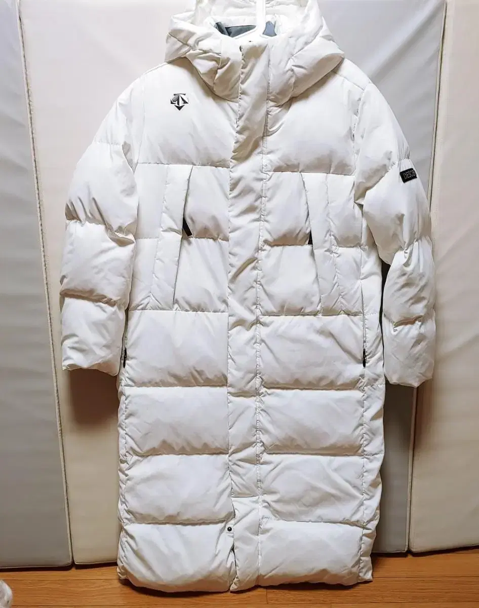 [L] Descent Goose Down Long Puffer Jumper White1048