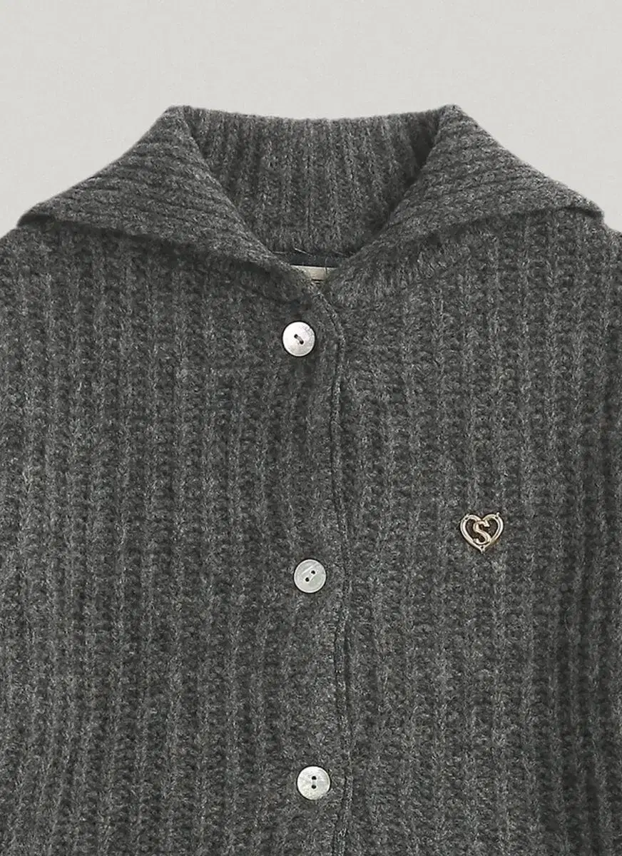 스무드 무드 Leena Knit Cardigan Gray