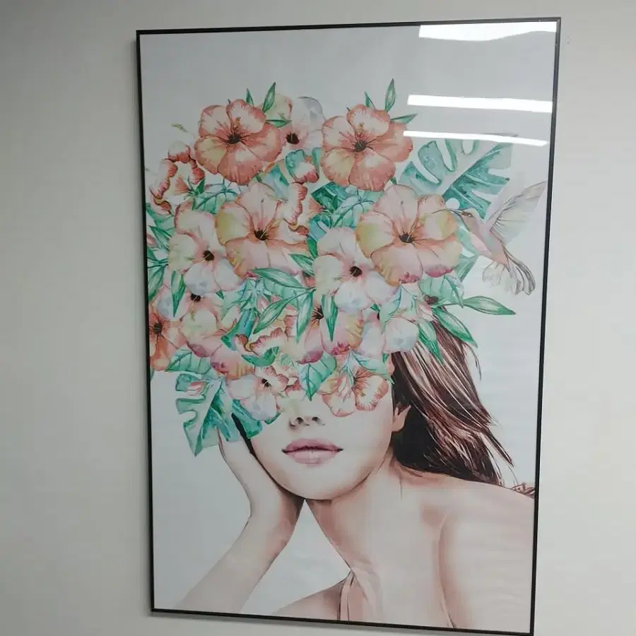 플라워 꽃 여인 대형 팝아트 그림 액자 인테리어액자 인테리어소품