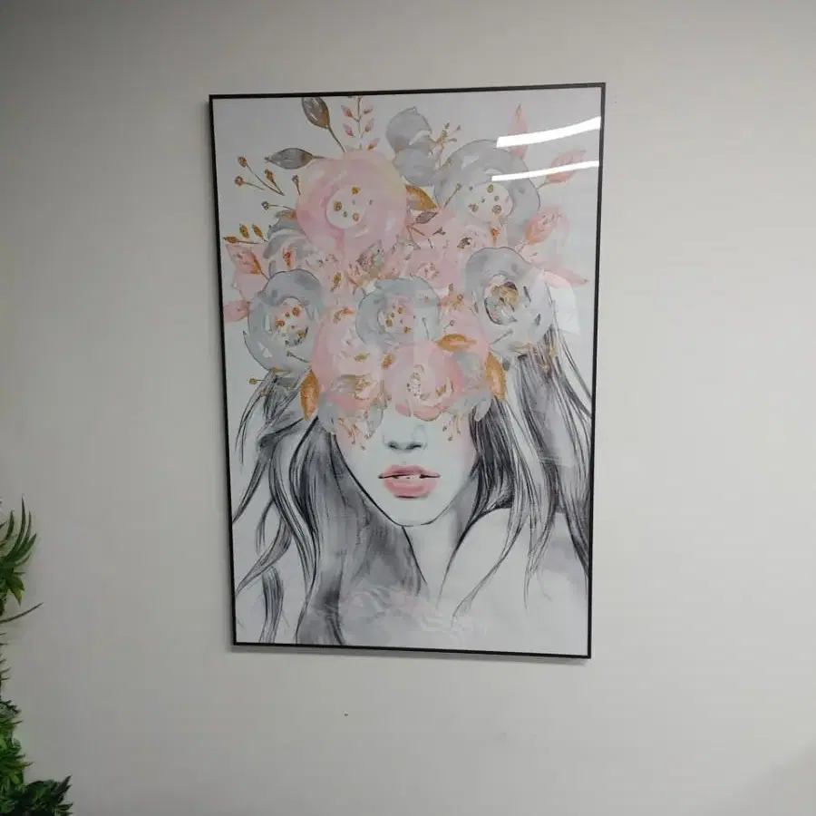 수채화 여인 꽃 대형 팝아트 그림 액자 인테리어액자 인테리어소품