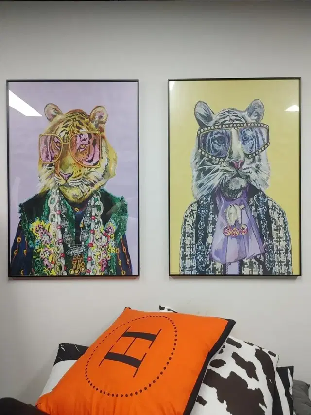 구찌 풍 호랑이그림 호랑이액자 대형 팝아트 그림 액자 인테리어액자 동물