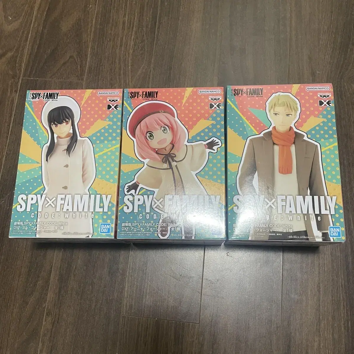 (Unsealed) SPY FAMILY CODE WHITE Ani,Lloyd,Jor Figures