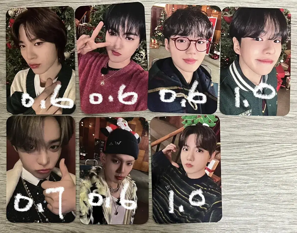 Treasure the sameE Christmas photocard hyunsuk jihoon jaehyuk junkyu haruto doyoung Junghwan