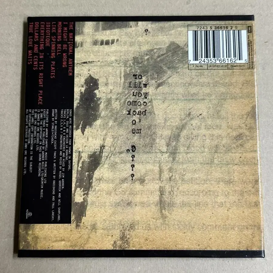 라디오헤드 / I Might be Wrong 수입반 CD