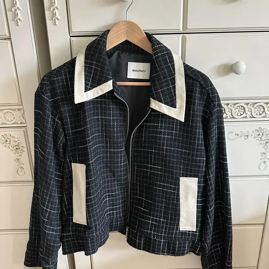 센트마켓 Cent crop tweed jacket