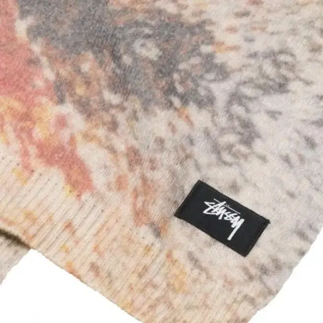 Stussy Wing Print Knit Scarf