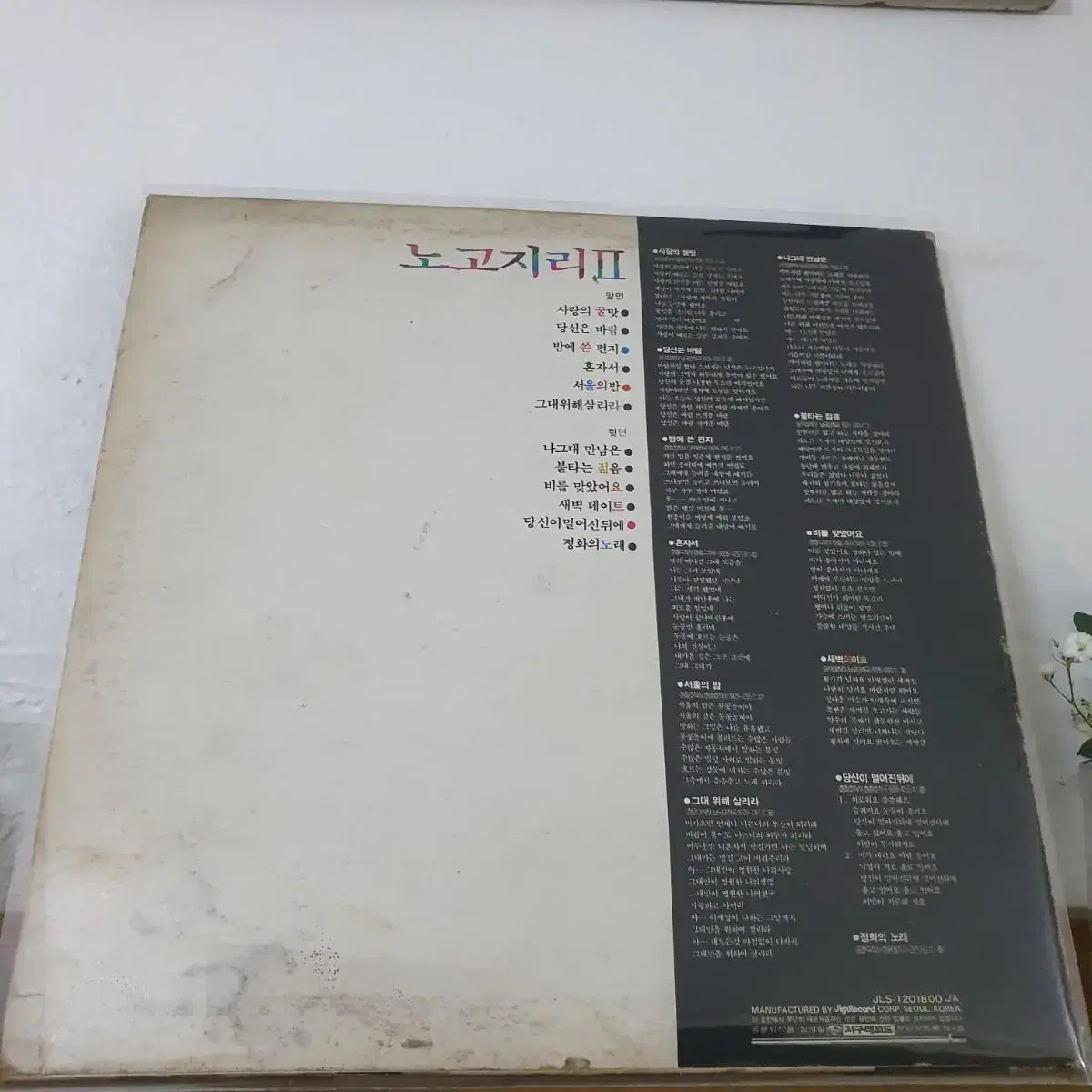 노고지리2집 LP  1983  사랑의꿀맛  나그대만남은