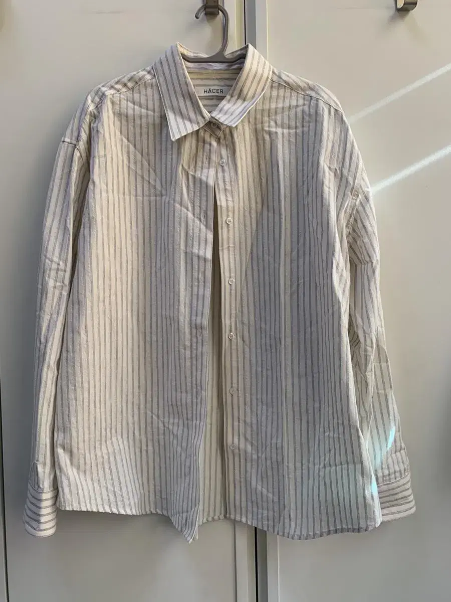 [Hacer]Stripe shirt ivory