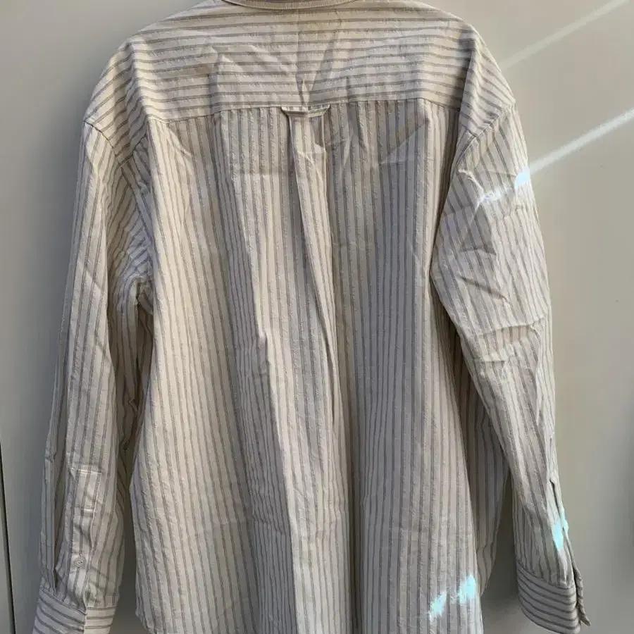 [Hacer]Stripe shirt ivory