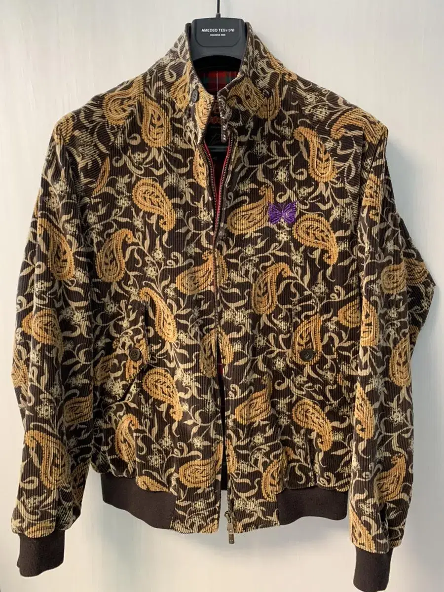 Barracuda Needles Corduroy Paisley Jacket for sale