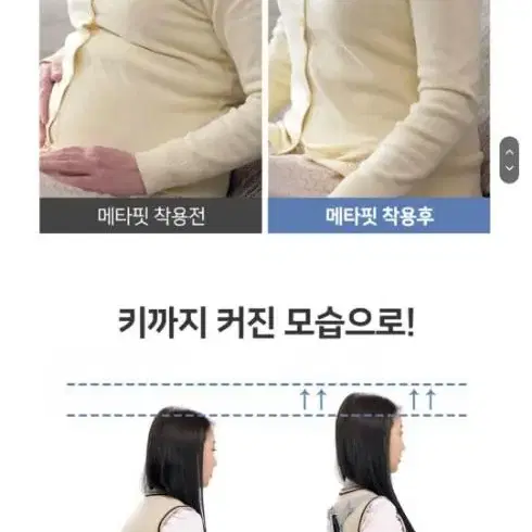 메타핏 인공지능 자세교정기 바른습관 자세교정밴드