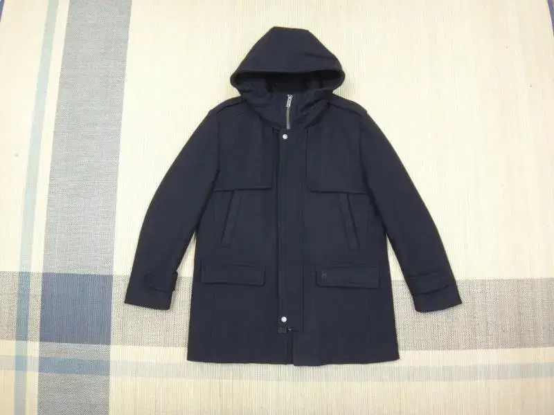 (2XL) Hedges Cambridge Club Hooded Wool Zip-up Coat