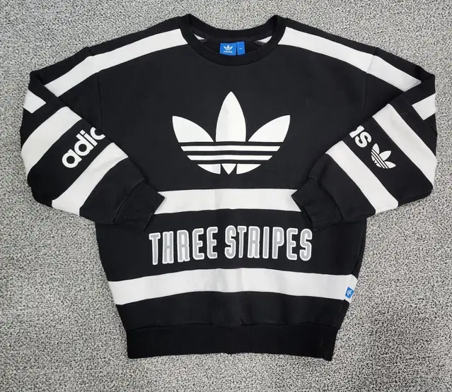 아디다스 파이어버드 빅로고 three stripes 블랙