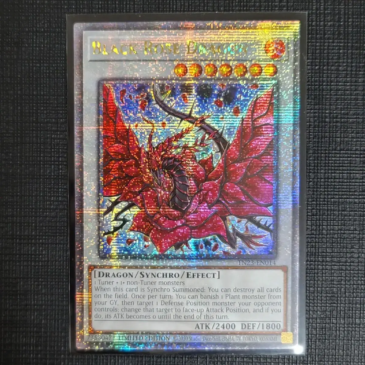 Yu-Gi-Oh Black Rose Dragon English Edition QC 25th Anniversary