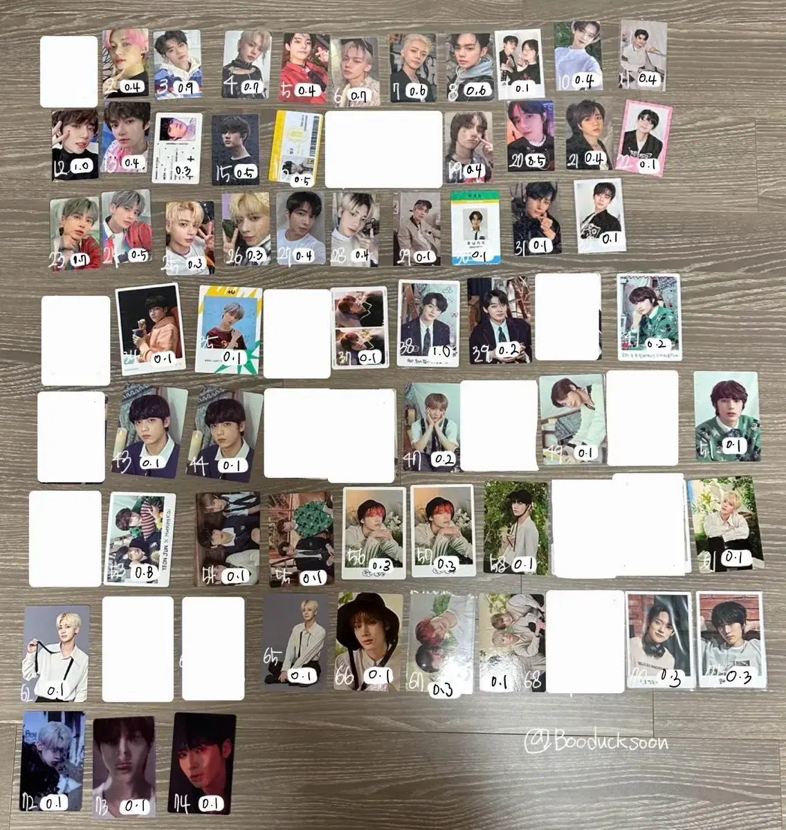 txt photocard sell (시그범규,어머뿔자~gbgb,팬콘,포이,moocam 등)