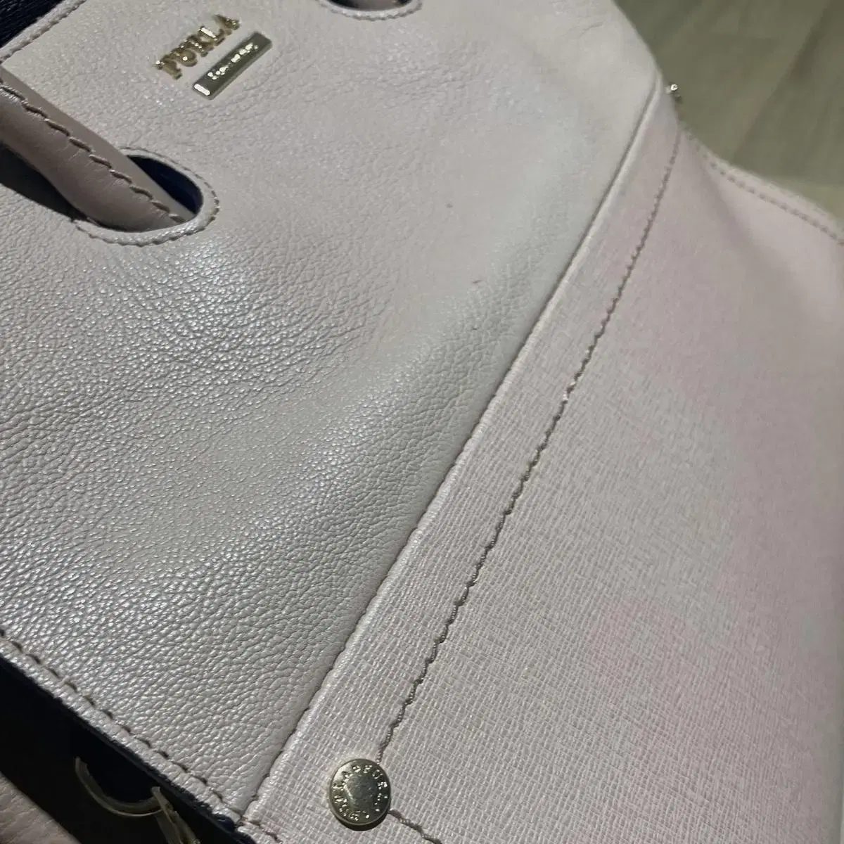 FURLA 훌라 핑크베이지브라운 토트크로스백