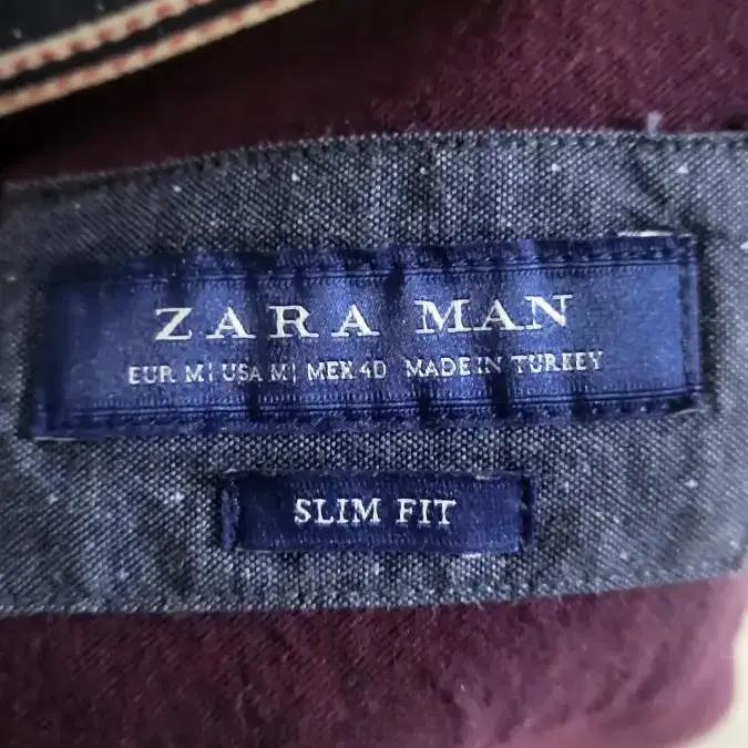 ZARA 버건디 셔츠