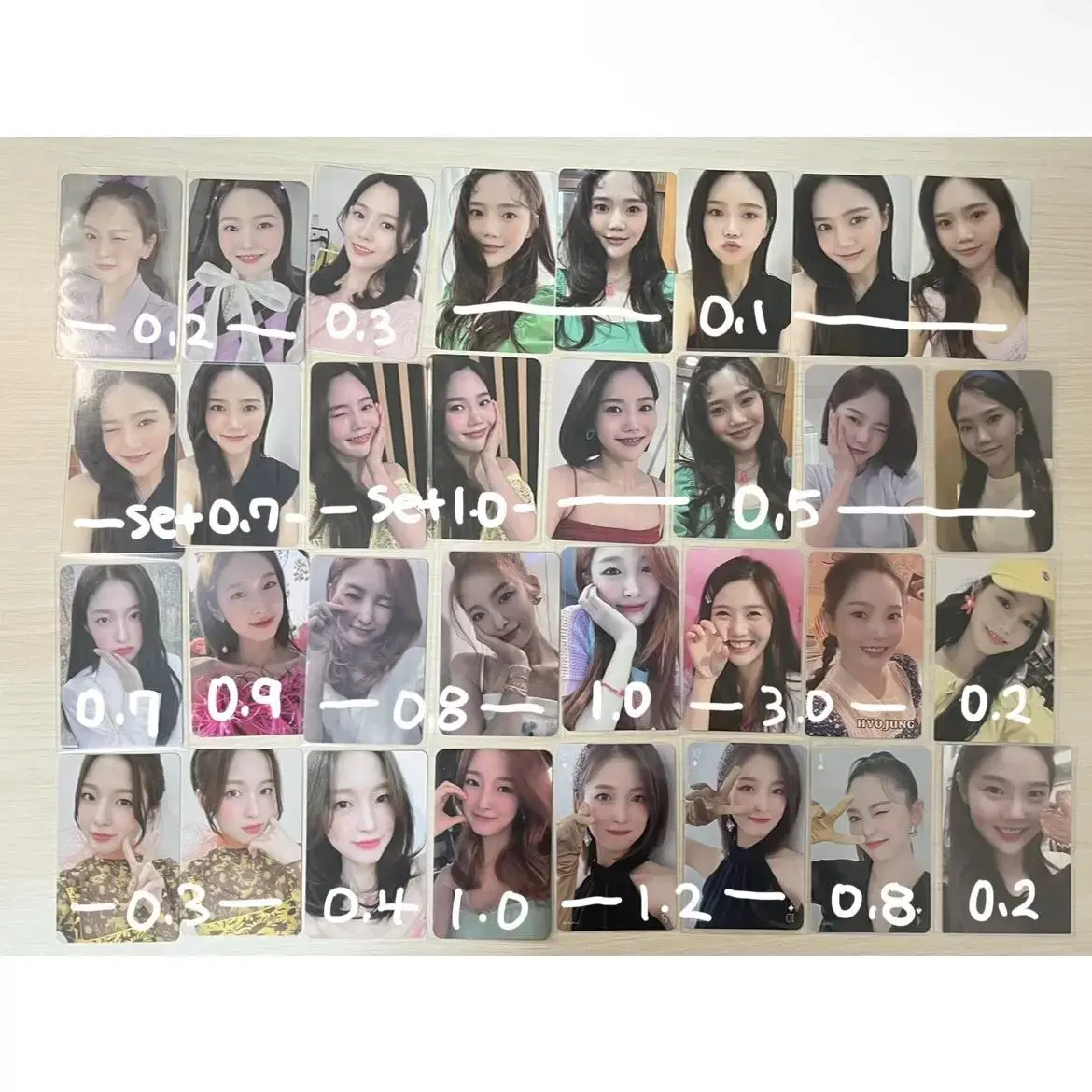 oh my girl photocard photocard unreleased photocard dundonedance hyojung mimi yooa seunghee jiho yubin arin sig