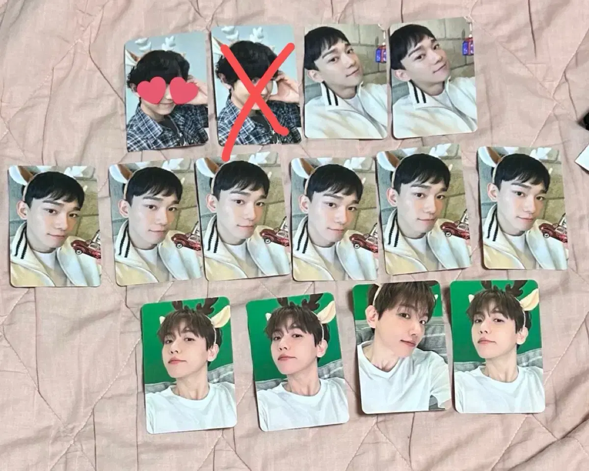 Pink Christmas Random Pack exo photocard